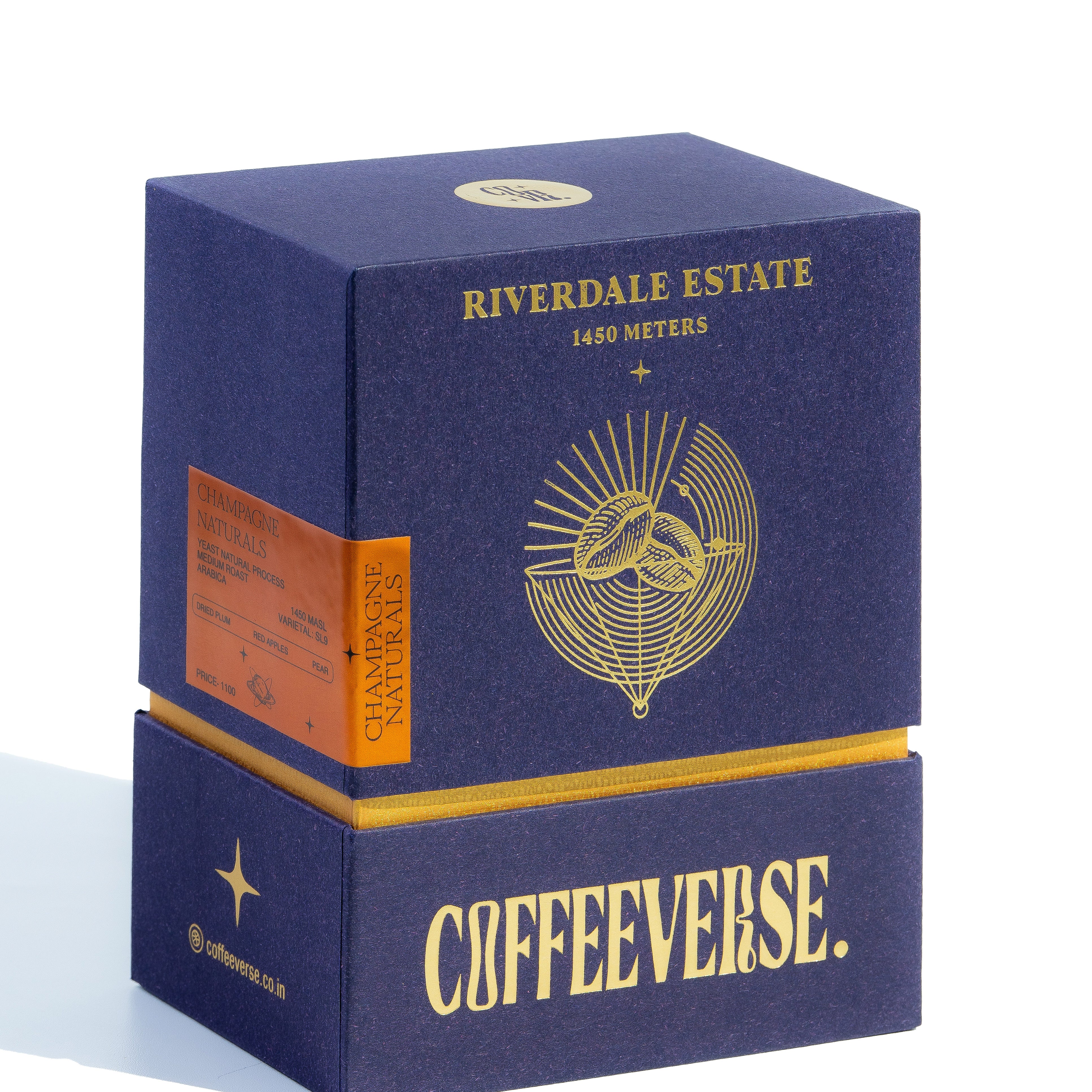 100% Speciality Arabica from Riverdale Estate, Champagne Naturals process – Whole bean coffee for specialty brewing
