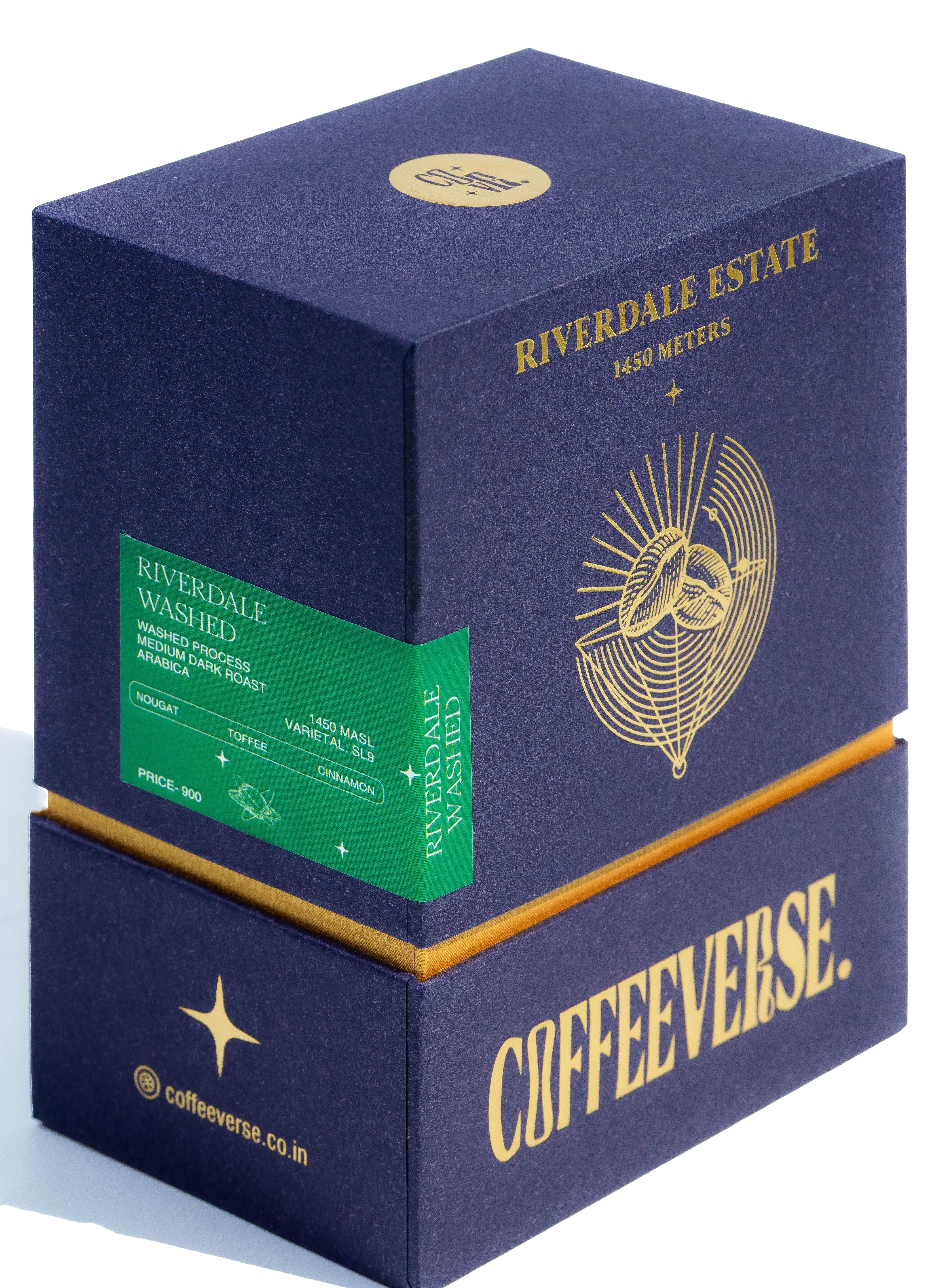 Riverdale Estate Washed 100% Speciality Arabica coffee bag from Coffeevers